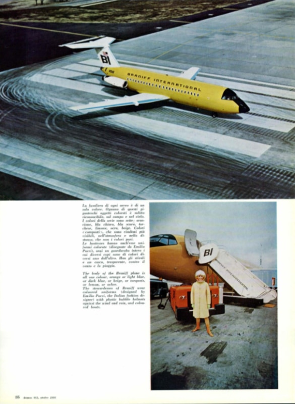 Braniff International Airways, between colorful planes and Emilio